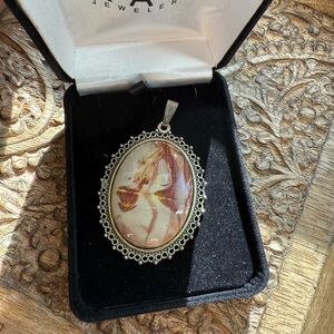 Vintage Jasper stone pendant